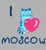 Футболка детская"l❤moscow кошка"